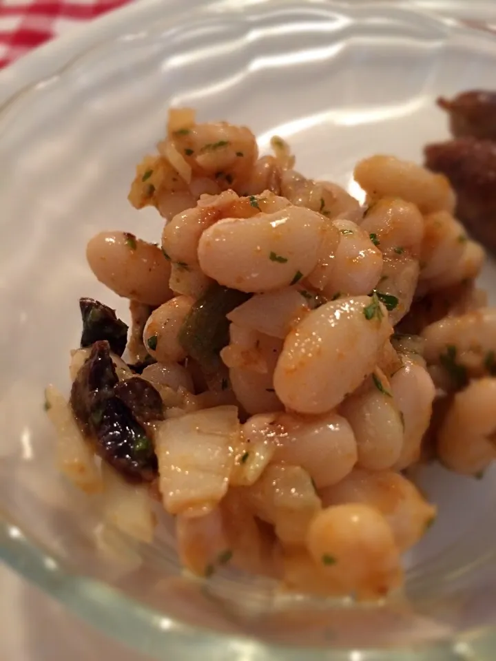 Beans, Olive and Bottarga salad Greek style;)|aястасияさん