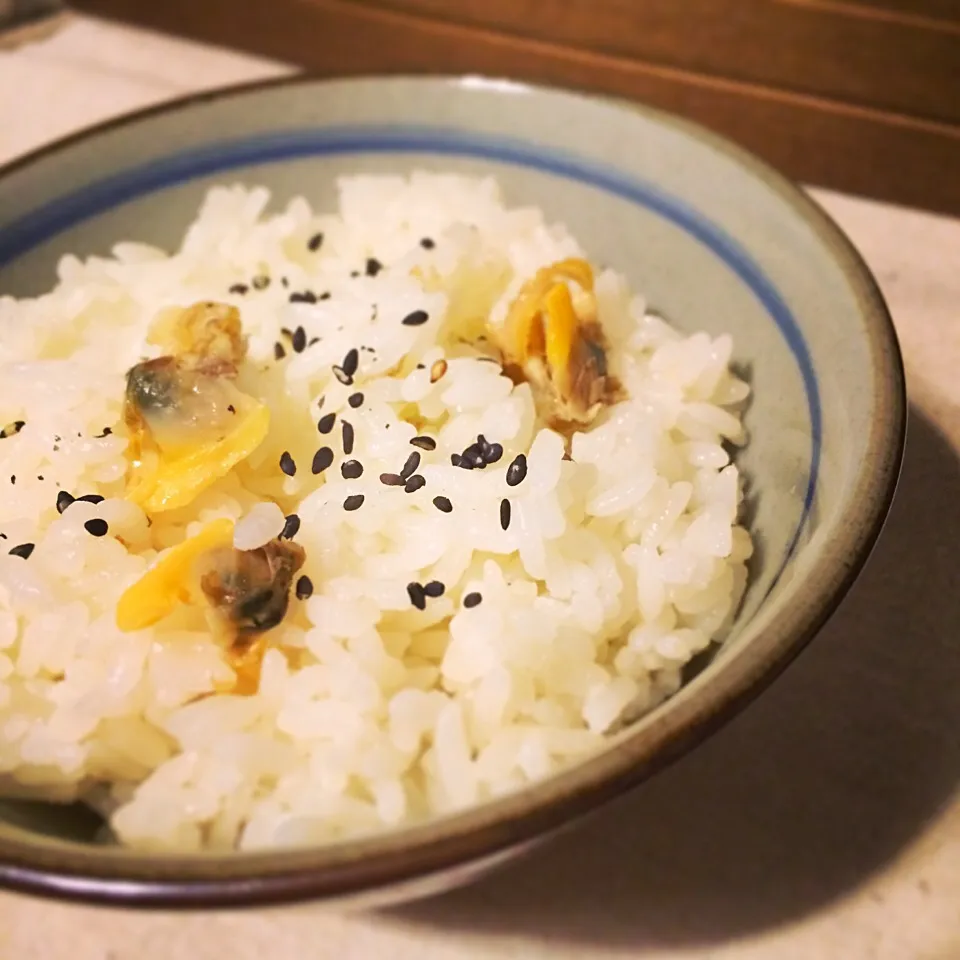 出汁であさり炊き込みご飯|わきさん