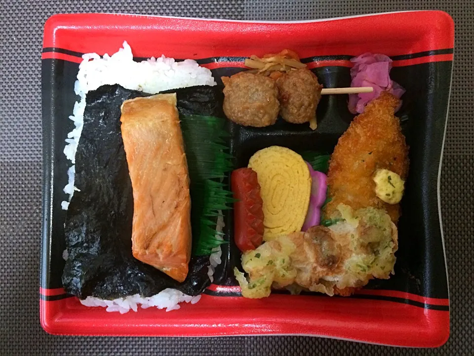 のり弁当 鮭|ばーさんさん