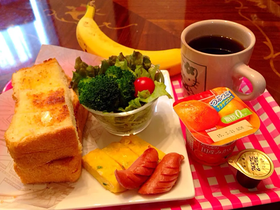 今日の朝ご飯(๑´ڡ`๑)|ちゃたままさん