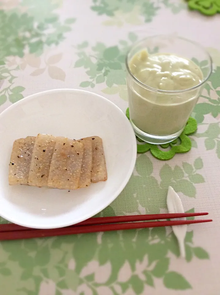 豆腐とアボカドバナナスムージーと子持ちこんにゃく|あいらさん