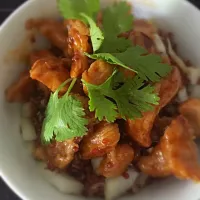 quinoa salad with asian pork simmered in wine|Cadence Eyponnia Tanさん