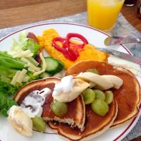 ハングオーバーの朝もたんまり食べますパンケーキ