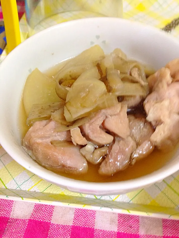 智の鶏牛蒡と大根の煮物|智さん