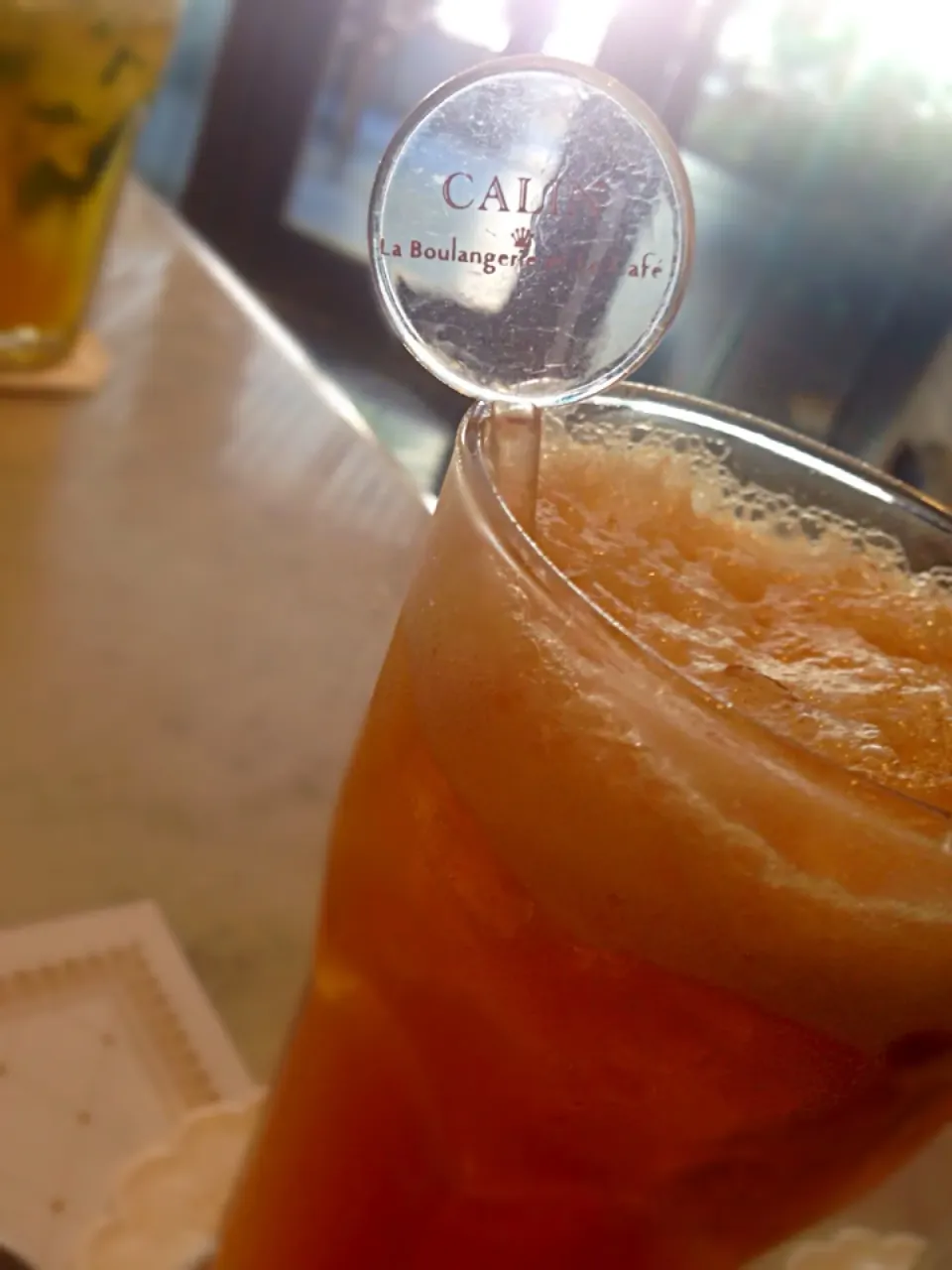 Peach and lime iced tea|Pungkeeさん