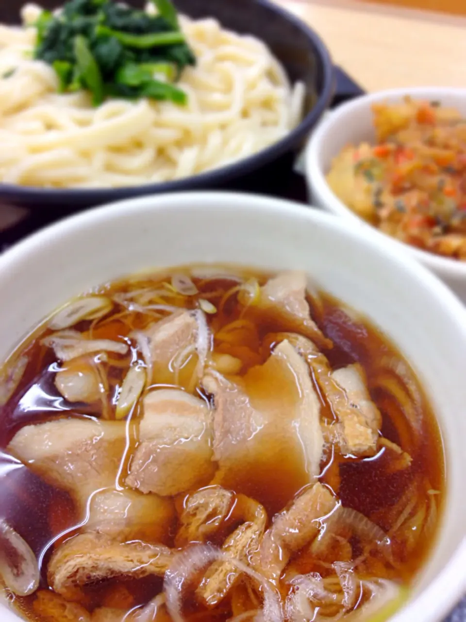 肉汁上里うどん ミニかき揚げ丼|N. Hirabayashiさん