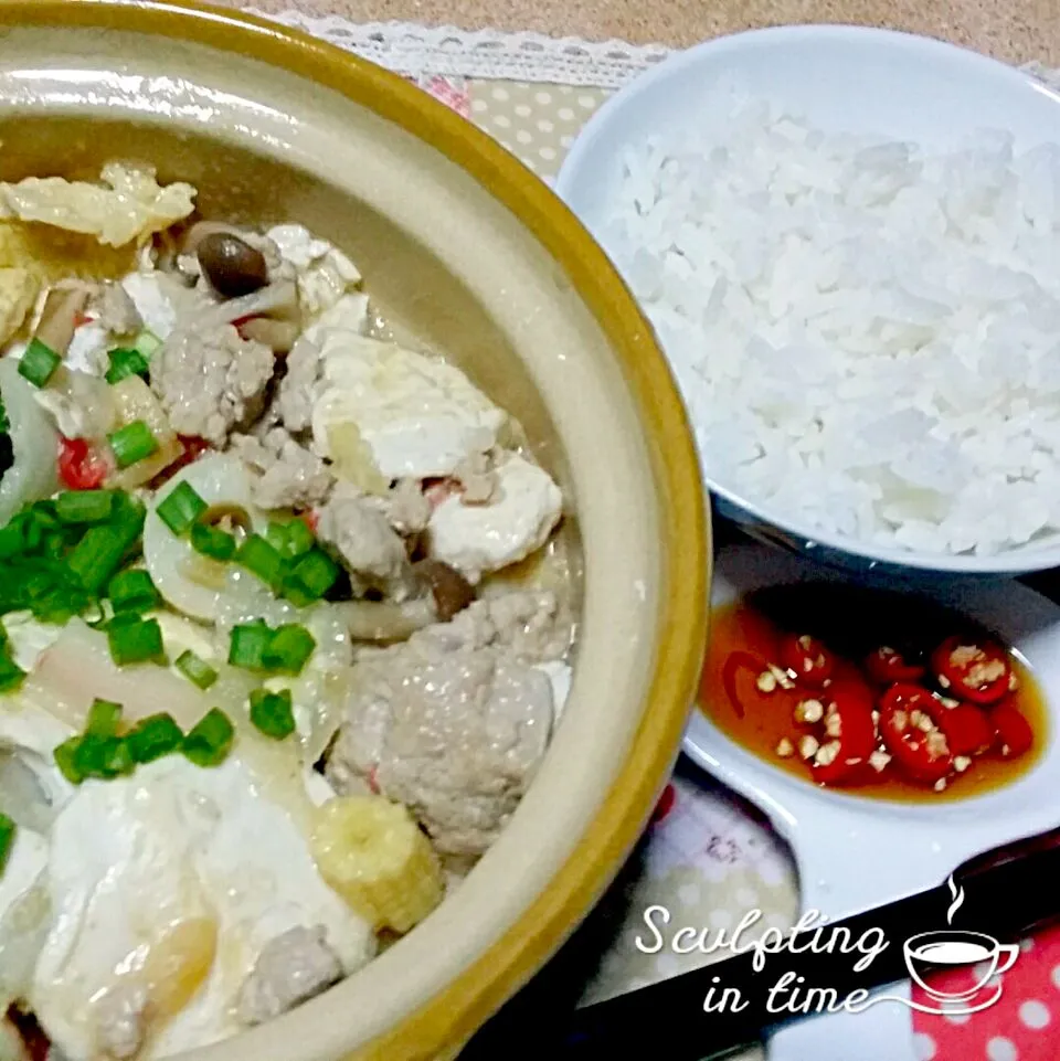 Claypot Minced Pork With Tofu|Chua Jeanさん