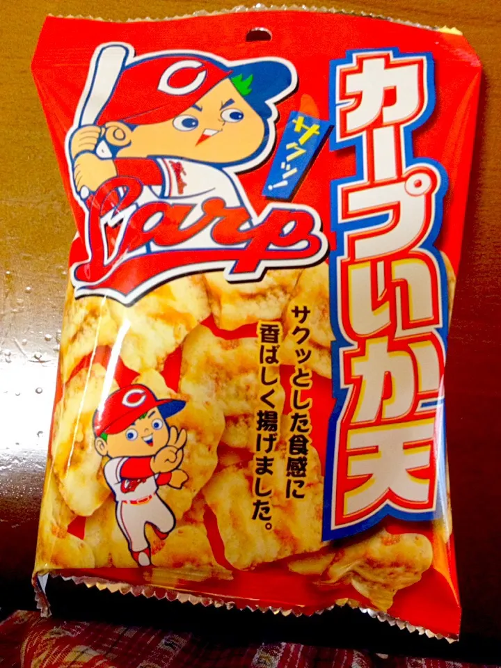 Snapdishの料理写真:カープイカ天⚾️|まいりさん