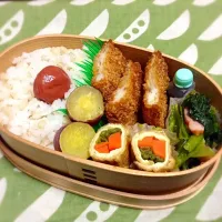 Snapdishの料理写真:今日のわっぱ弁当(๑´ڡ`๑)|yuko109さん