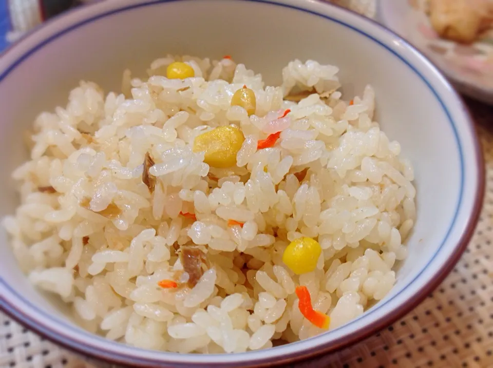 炊飯器でピラフ😋|アライさんさん