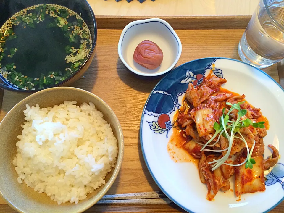 豚キムチ定食|ぴっぱーさん