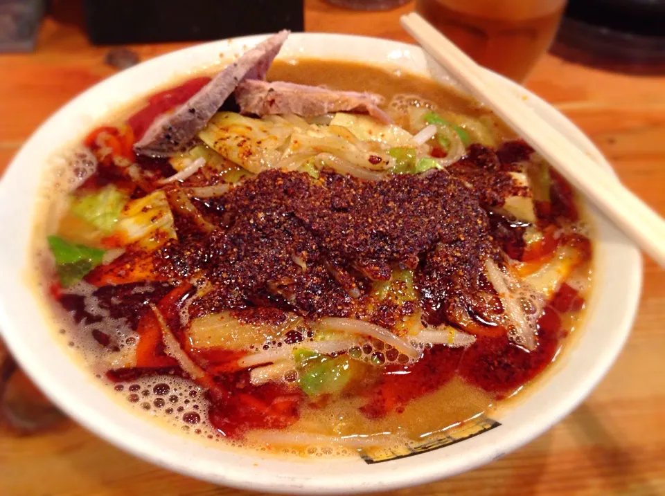 辛辛濃菜麺🍜💦^^;「濃菜麺 井の庄」さん@練馬|アライさんさん