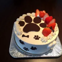 犬が好きすぎる方の誕生日ケーキ！|みほさん