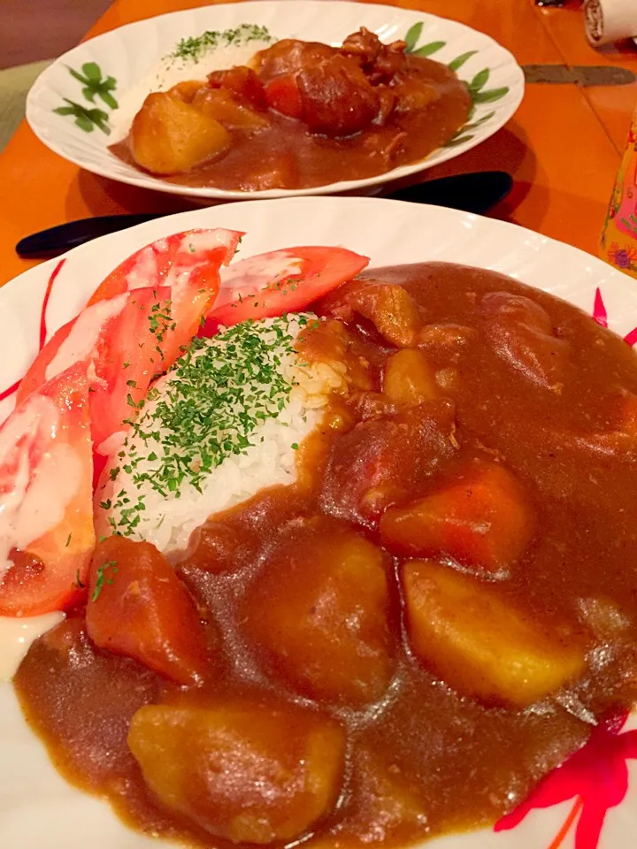 ポークカレー🍛 with  トマト🍅|ch＊K*∀o(^^*)♪さん