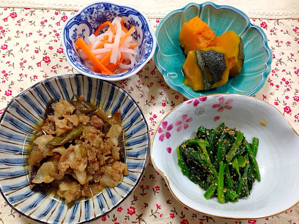 Snapdishの料理写真:野菜たっぷり晩ごはん🎵|ほなさん