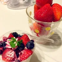 Snapdishの料理写真:いちごづくし❤️|PAMANさん