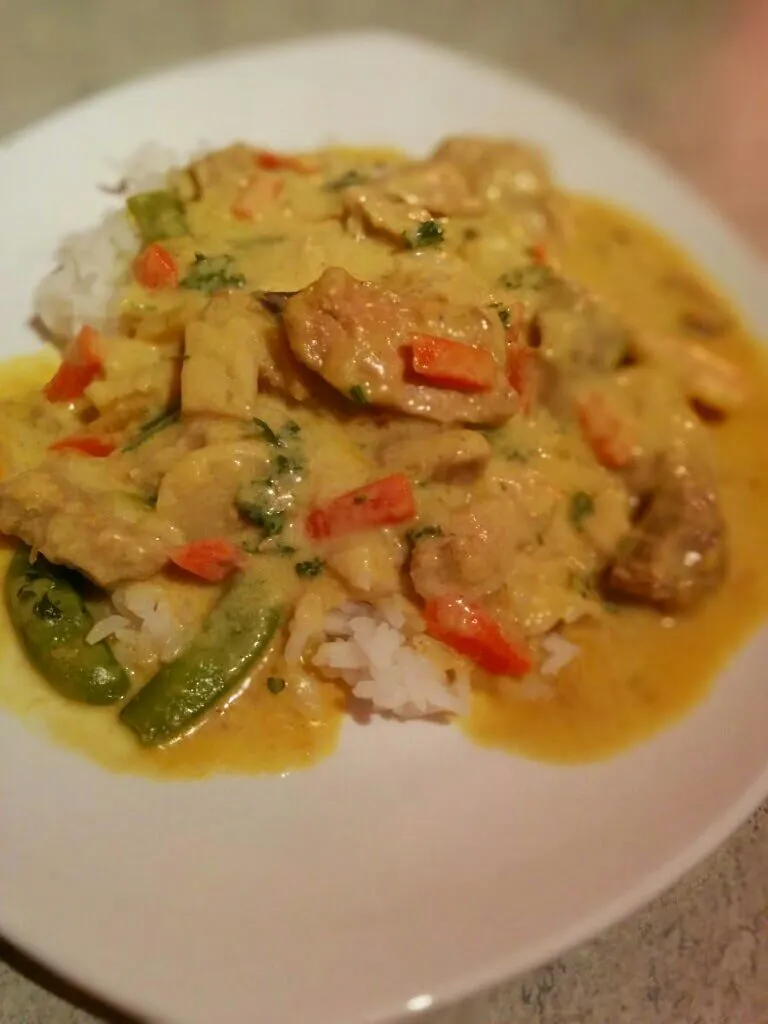 #Pork #curry, #jasmine #rice|LucieFoodさん