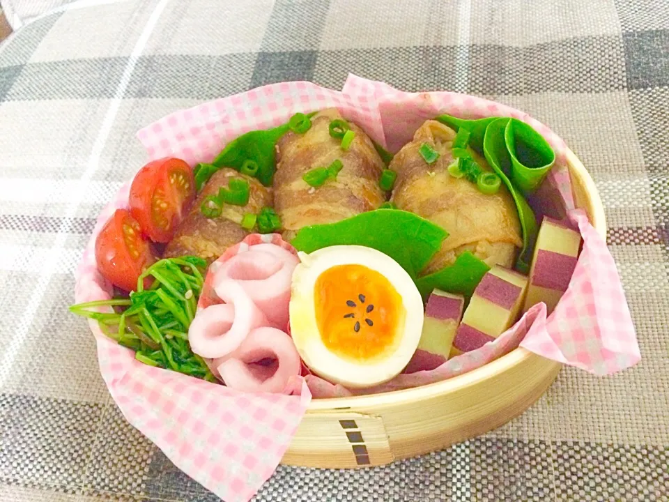 肉巻きおにぎり弁当♬|みかさん