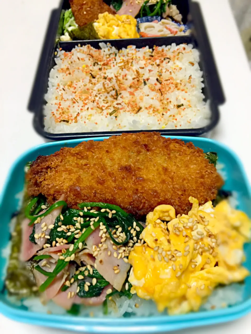 Snapdishの料理写真:白身魚フライのり弁(^^♪|るるさん