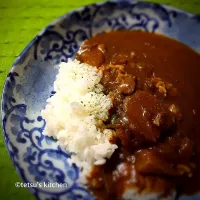 Snapdishの料理写真:TETSU♪😋さんの料理 辛口モーニングチキンカリー♪ 忙しい朝はカレーに限るね！ 辛旨⤴︎😁💦