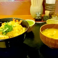 Snapdishの料理写真:海老フライの玉とじ丼(^-^)v|muneaki.oさん