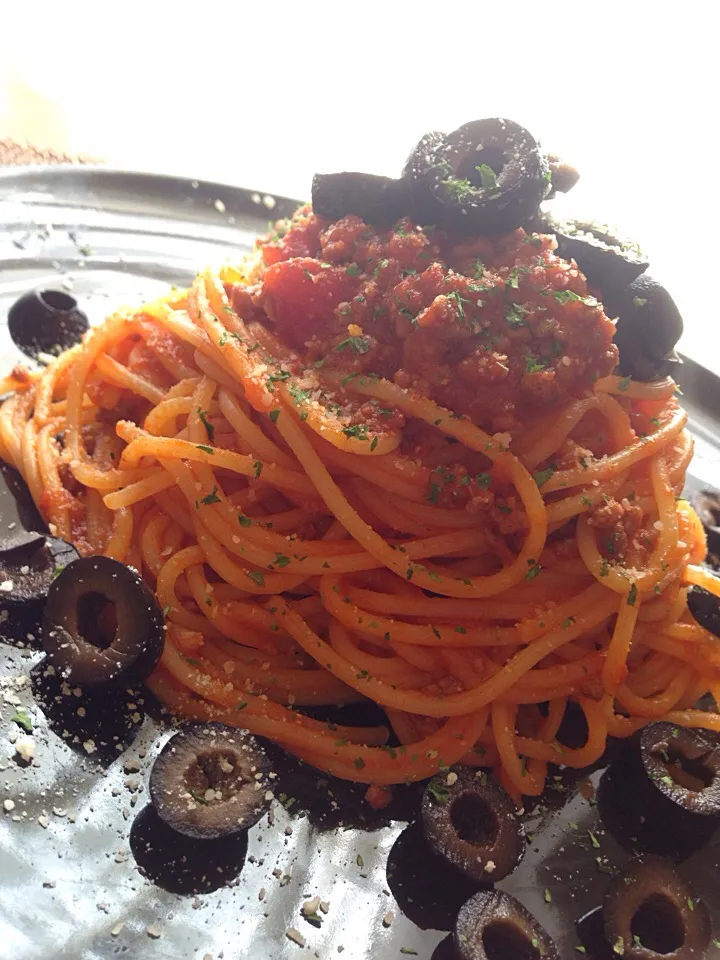 ミートソーススパゲッティ🍝|アイさん