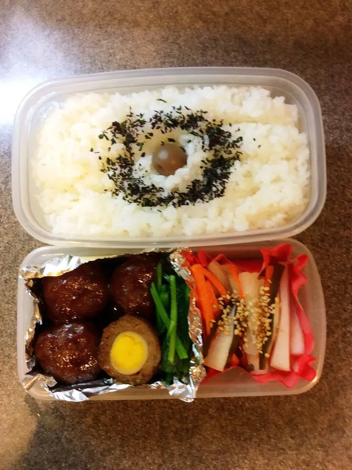 Snapdishの料理写真:ご飯1合弁当 2015.3.18|キラ姫さん