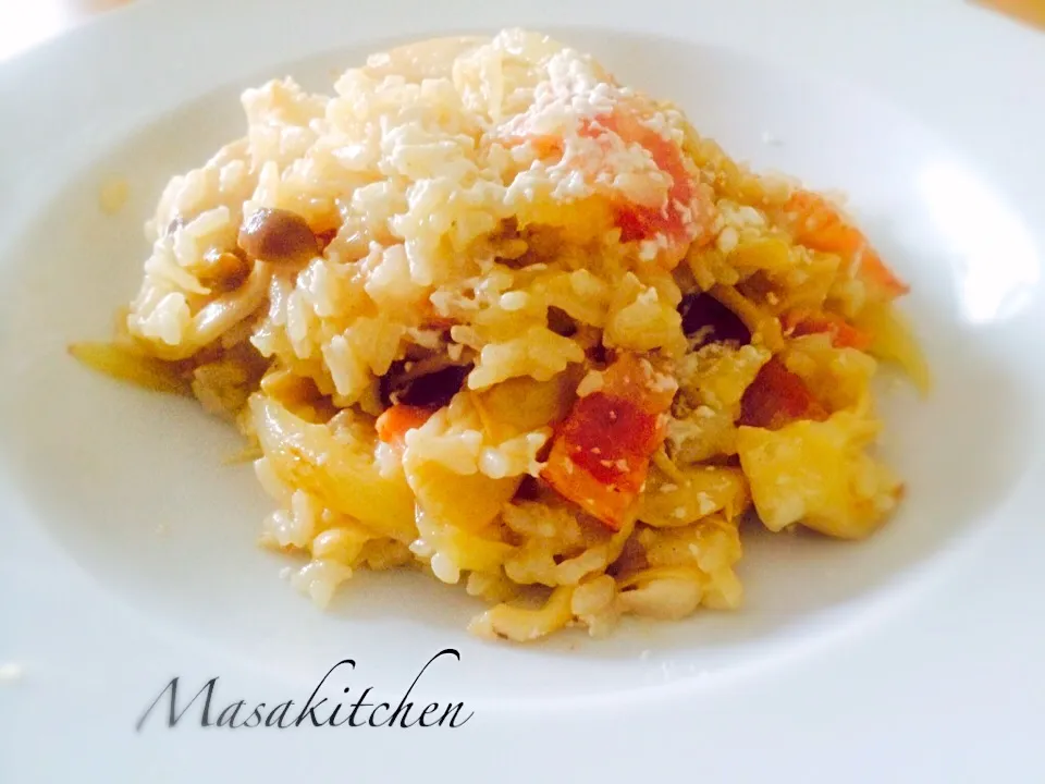 Mushrooms&bacon risotto|Masakiさん