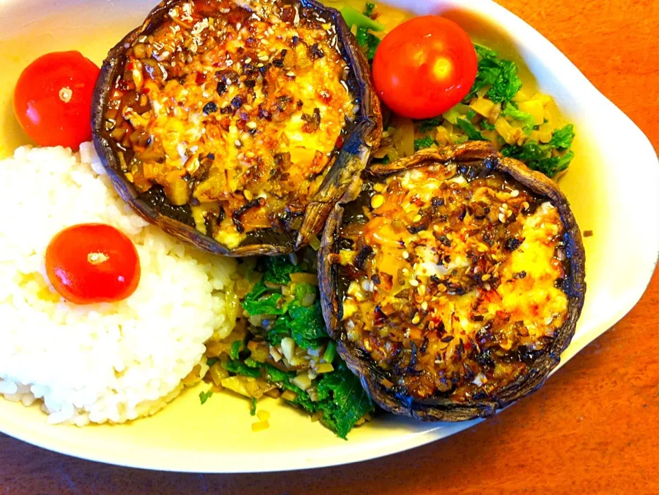 portobello mushroom with feta (veggie)|Setsuさん