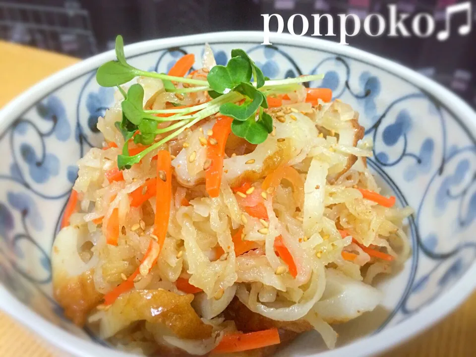 切り干し大根の炒め煮|ポンポコたまこさん