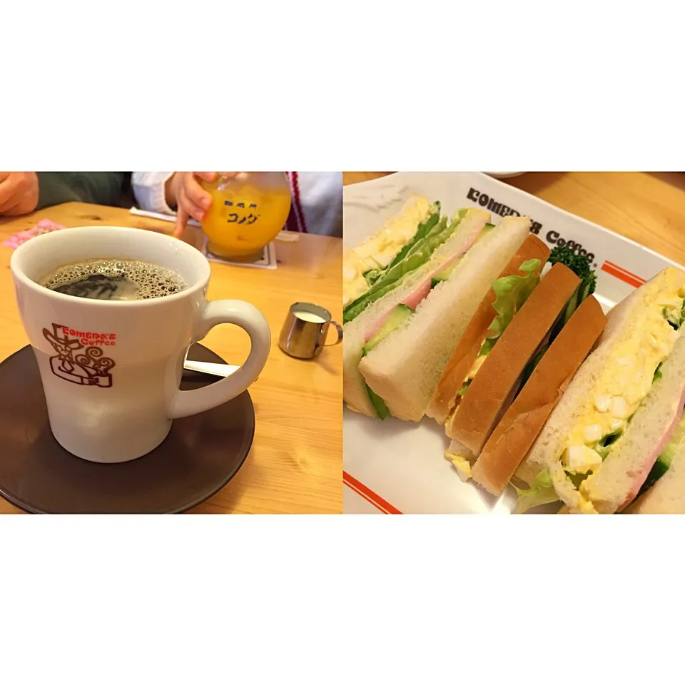 Snapdishの料理写真:コメダのモーニング😍|みっちょさん