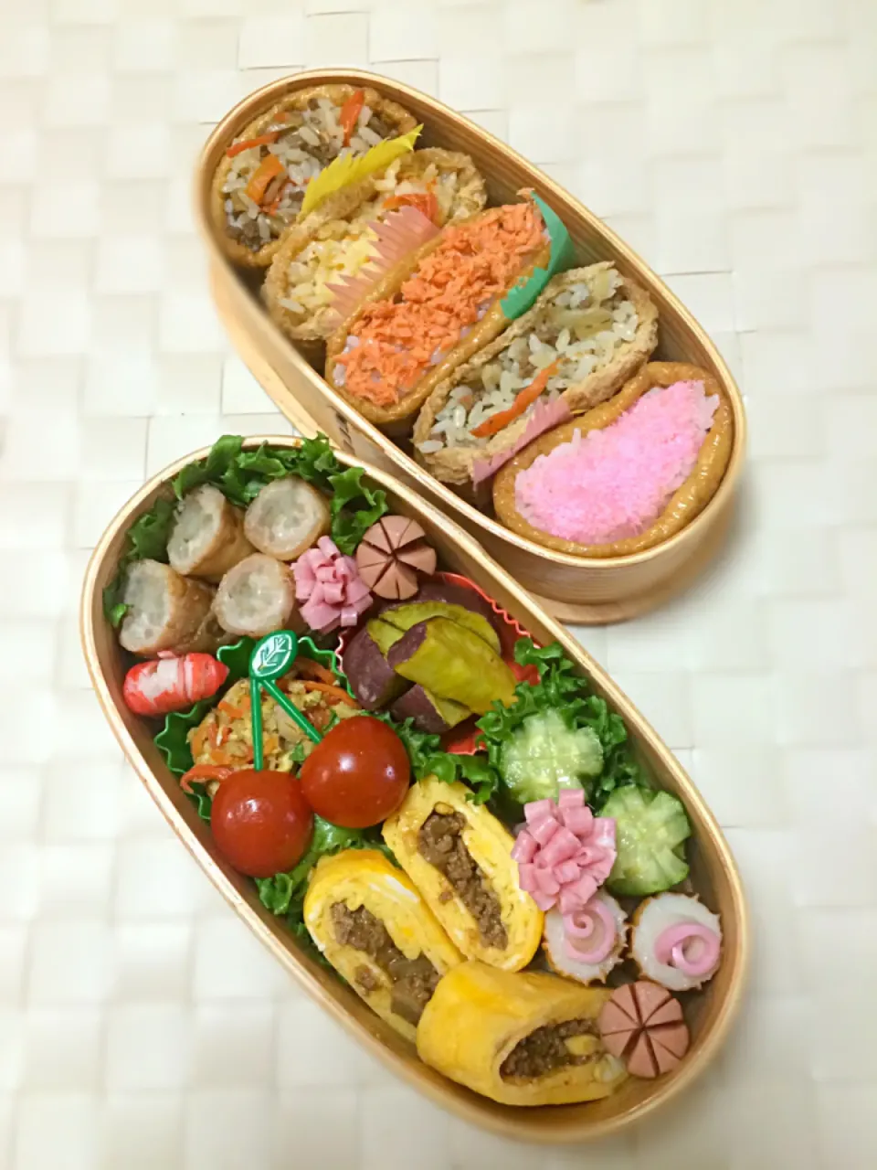 Snapdishの料理写真:稲荷弁当～♬|まぁちゃんさん