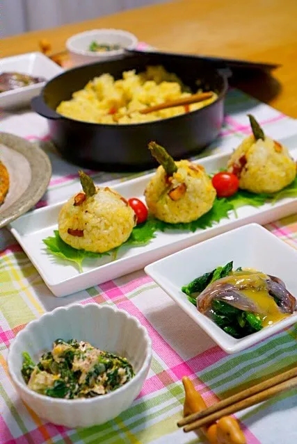 花見をイメージした食卓|ひこまるさん