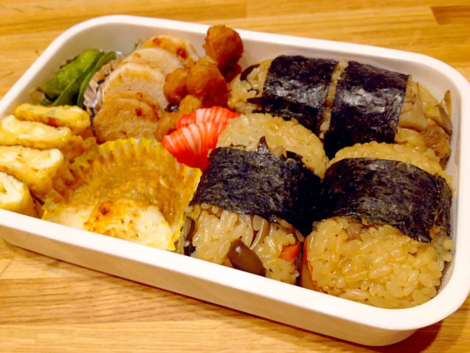 きのこごはんの旦那弁当|puniさん