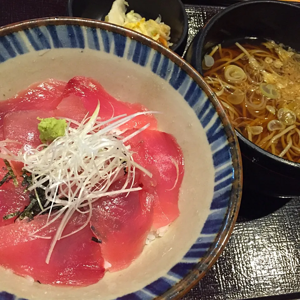 石垣島生マグロ丼＋そば@柏庵(大森)|塩豚骨さん