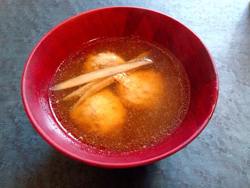 鶏つくねのスープ|ハギーさん