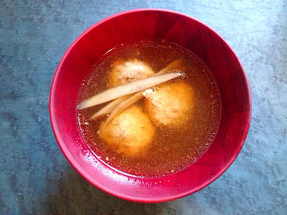 鶏つくねのスープ|ハギーさん