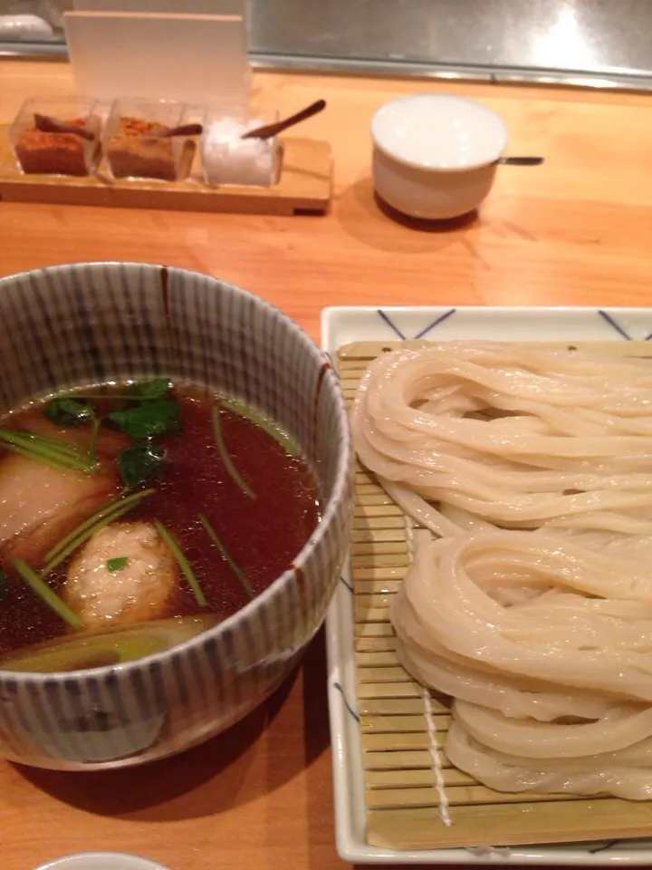 シャモのうどんを食べた|ダルマットさん