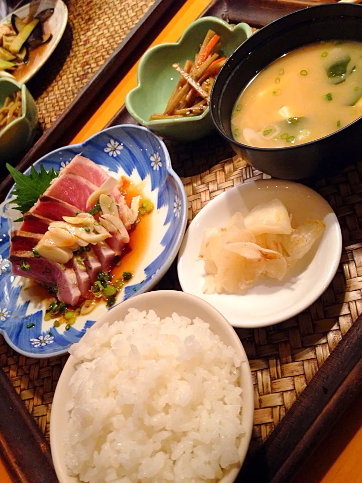 アジたたき定食|浦野さん