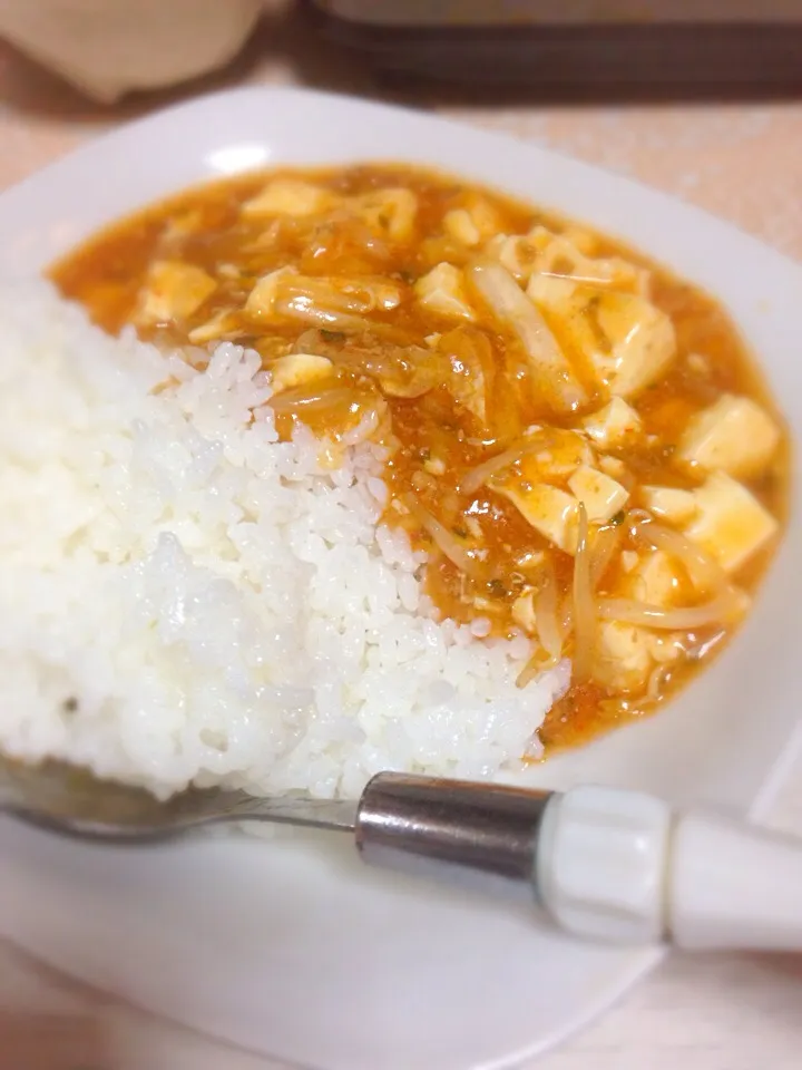 麻婆豆腐丼と春雨スープ節約セット！|あやにん食堂さん