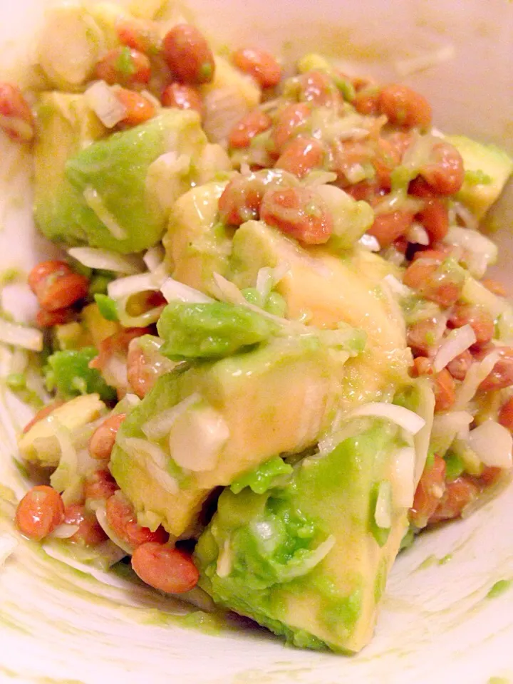 大好き納豆avocado（≧∇≦）I heart avocado and natto!|Tanuさん