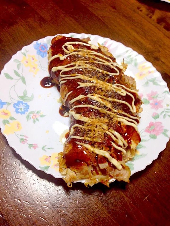 Snapdishの料理写真:豚もやしチーズのとんぺい焼き風|tada-fさん