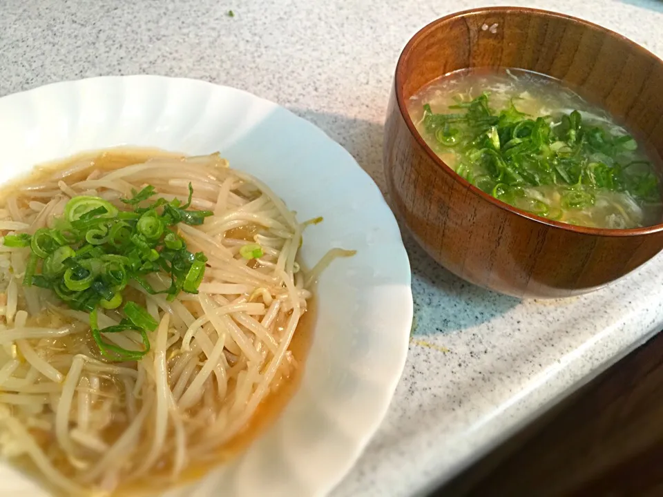 Snapdishの料理写真:あんかけチャーハンと卵スープ|Ikuya Terakuraさん