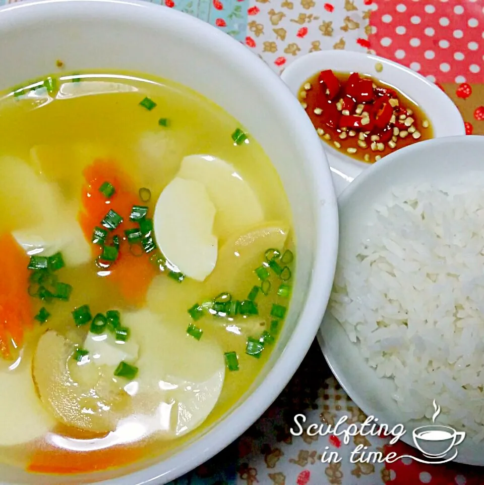 Tofu in chicken broth|Chua Jeanさん