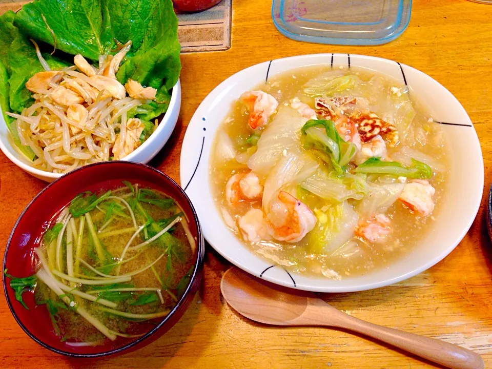 海老と白菜と豆腐の中華煮込み|まりまりさん