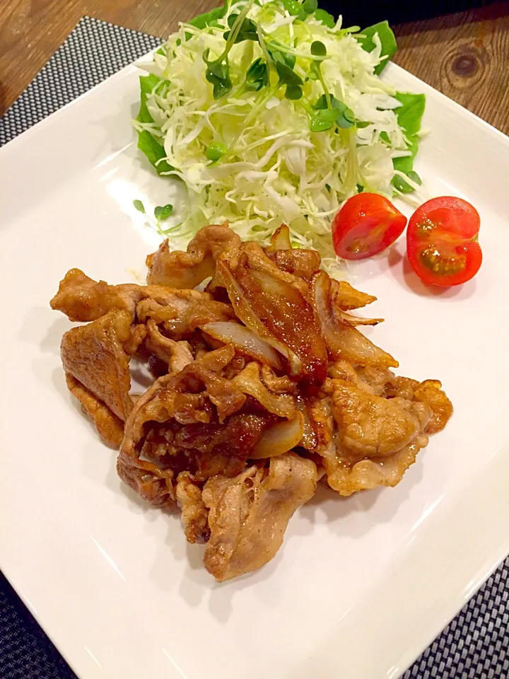 Snapdishの料理写真:8日ぶり？くらいの久々手料理晩ご飯😅🍚|まみりんごさん