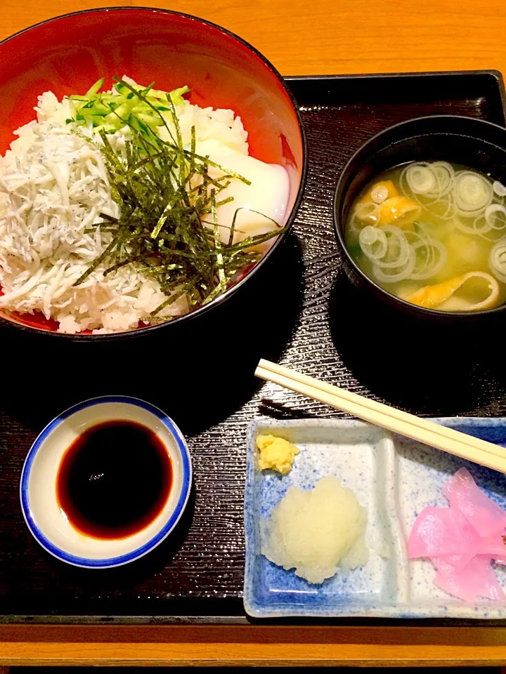 釜揚げしらす丼💕|あひごんさん