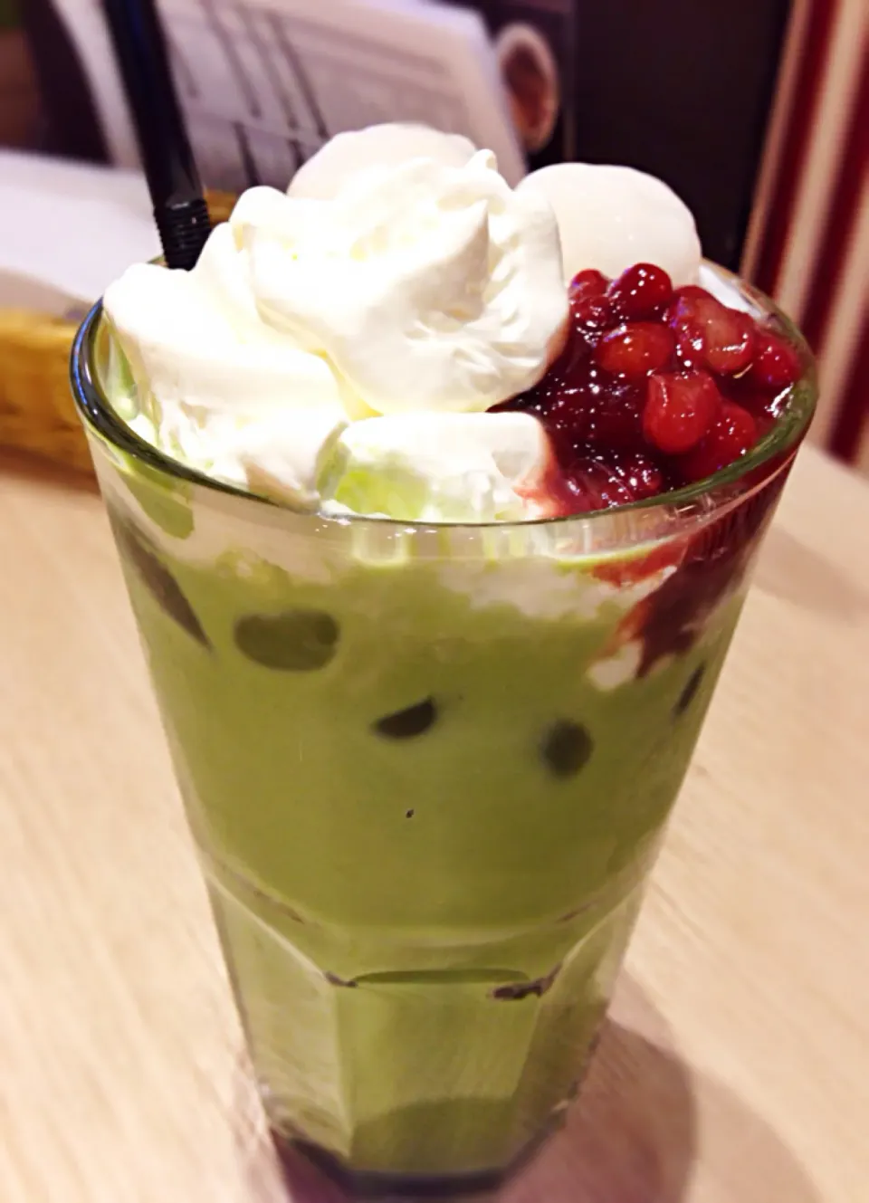 Iced matcha latte with shiratama and azuki@Maccha House, Orchard Central|coxiella24さん