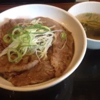 Snapdishの料理写真:おぼ丼 肉多め 塩おぼだれ|sat miyataさん