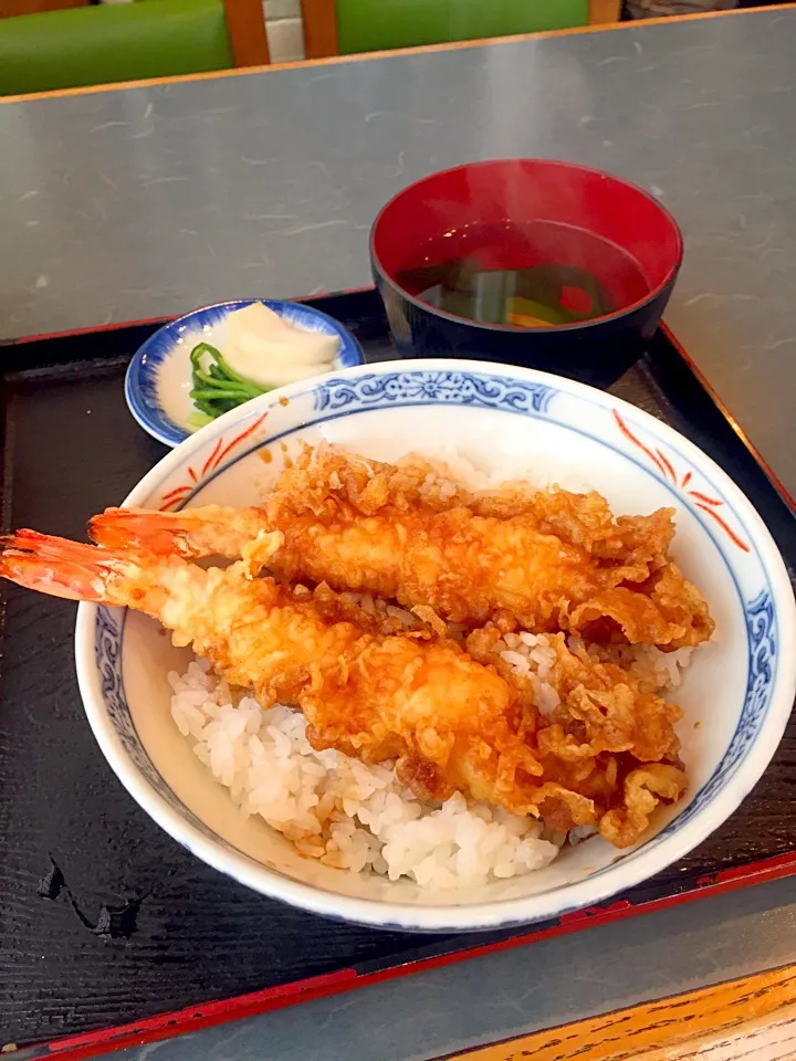 Gorgeous tempura over rice|Kumigarさん